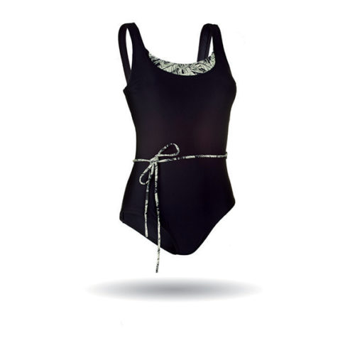 Bañador Jungle Black - Para Mujeres Pacientes de Cáncer de Mama