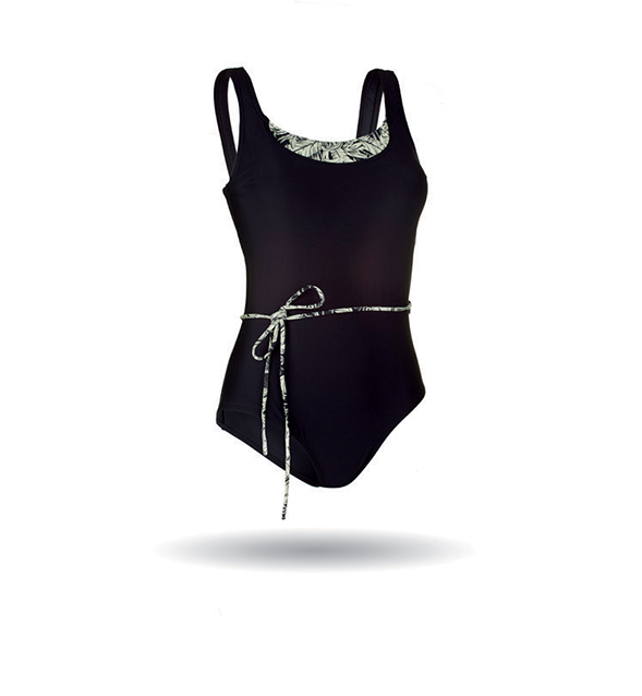 Bañador Jungle Black - Para Mujeres Pacientes de Cáncer de Mama