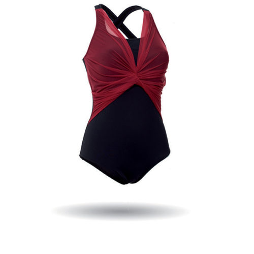 Bañador Twisted Red - Para Mujeres Pacientes de Cáncer de Mama